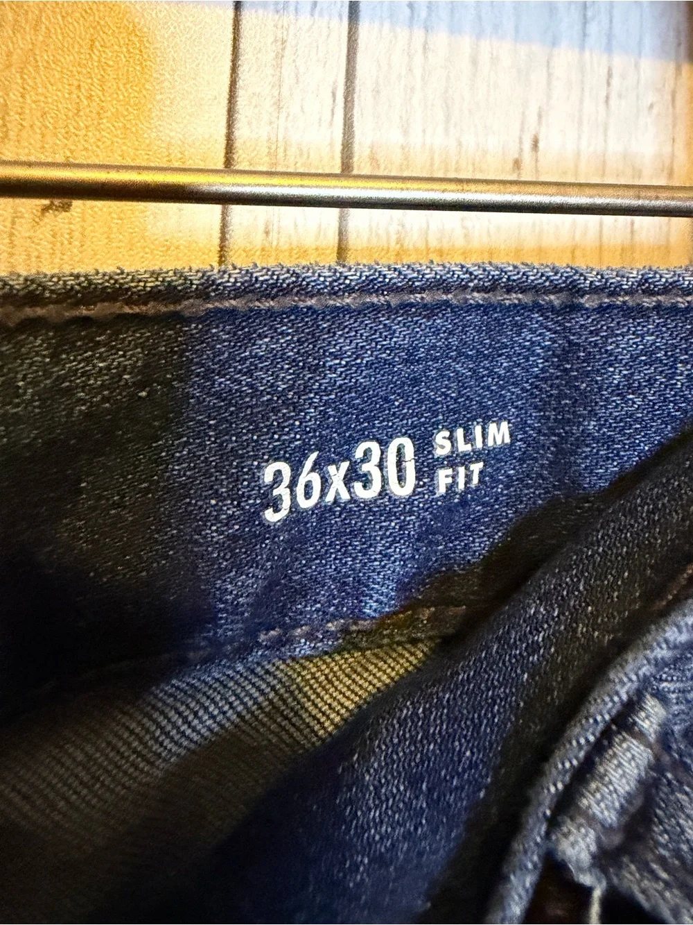 Banana Republic Men's Straight slim fit Jeans in Dark Blue